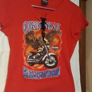 Harley Davidson Cap Sleeve Top